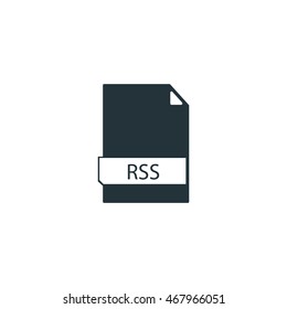 File formats icon, RSS