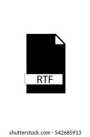 File formats icon, RTF