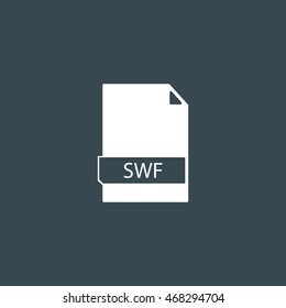 File formats icon, SWF