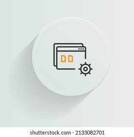 File Formats support icon vector desig
