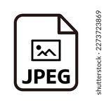 File formats vector icon illustration | .jpg , JPEG