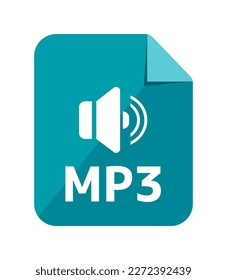 File formats vector icon illustration | MP3