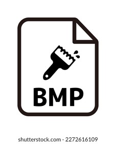 File formats vector icon illustration | BMP, Bitmap