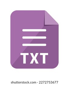 File formats vector icon illustration | .txt , TEXT