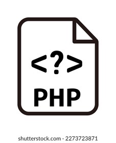 File formats vector icon illustration | PHP