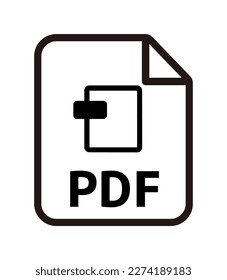 File formats vector icon illustration | pdf