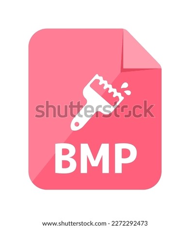 File formats vector icon illustration | BMP, Bitmap