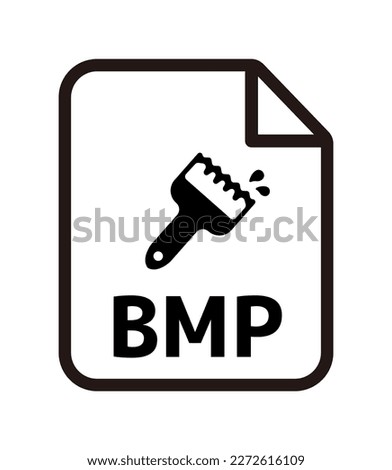 File formats vector icon illustration | BMP, Bitmap