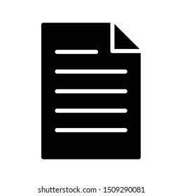 file glyph flat vector icon