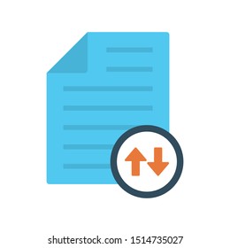 file glyph flat vector icon