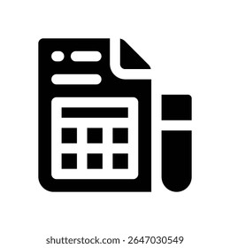 file glyph icon. Strong and solid vector icon for websites, mobile interfaces, presentations, and visual branding. High quality and easy to edit.