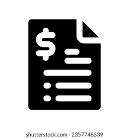 file glyph icon. vector icon for your website, mobile, presentation, and logo design.
