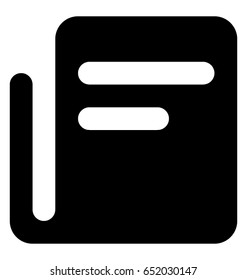 File Glyph Vector Icon