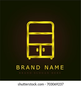 File golden metallic logo