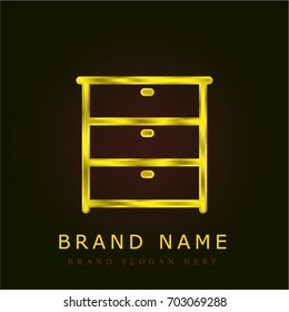 File golden metallic logo