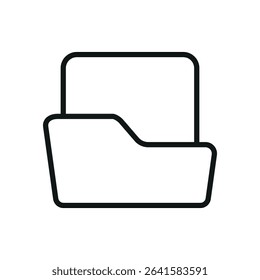 File holder icon set for organizing folders, documents, storage, and office-related content.