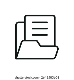 File holder icon set for organizing folders, documents, storage, and office-related content.