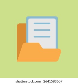 File holder icon set for organizing folders, documents, storage, and office-related content.