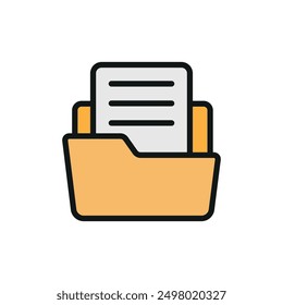 File holder icon vector design templates simple and modern concept