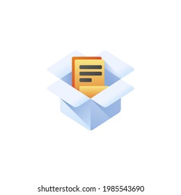 file hosting  isolated on white background realistic vector illustration