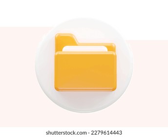 File icon 3d rendering vector illustration transparent element