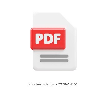 File icon 3d rendering vector illustration transparent element