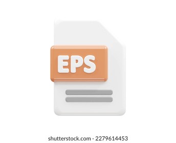 File icon 3d rendering vector illustration transparent element