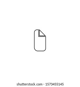 File icon. Attachment button. Logo design element