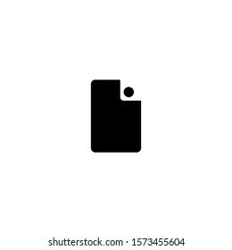File icon. Attachment button. Logo design element
