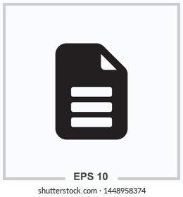 File icon black isolated vector illustration