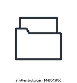 file icon. Black line file logo isolated, Beautiful file illustration, symbol, file flat design sign for web, website, mobile app