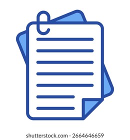 Datei-Symbol - Blaue Vektorgrafik