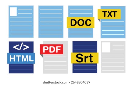Icono de archivo Vector de diseño de colección para su uso.
