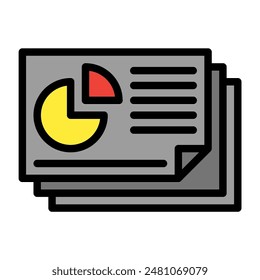 file icon color or logo illustration outline black style