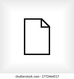 File Icon. Data or Document Symbol - Vector.