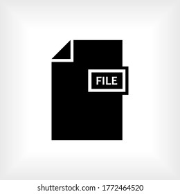 File Icon. Data or Document Symbol - Vector.