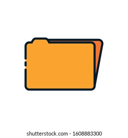File icon design, Document data archive storage organize business office and information theme Vector illustration