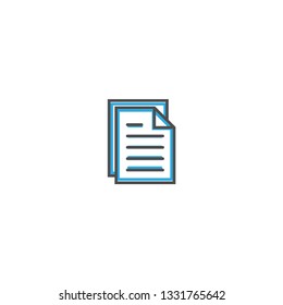 File icon design. Essential icon vector illustration design