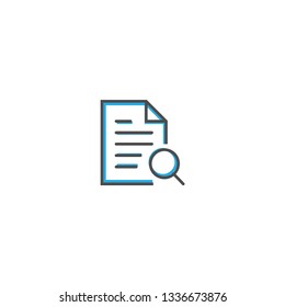 File icon design. Interaction icon line vector illustration design