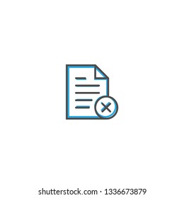 File icon design. Interaction icon line vector illustration design
