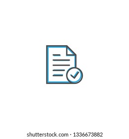 File icon design. Interaction icon line vector illustration design