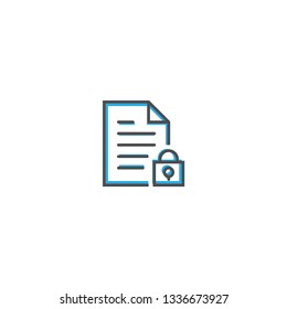 File icon design. Interaction icon line vector illustration design