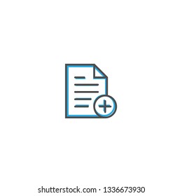 File icon design. Interaction icon line vector illustration design