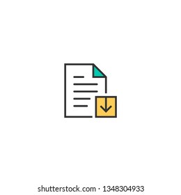 File icon design. Interaction icon vector illustration