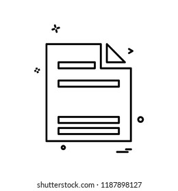 File icon design vector