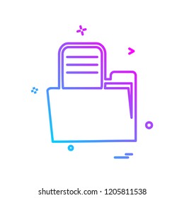 File icon design vector 