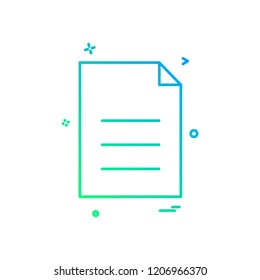 File icon design vector