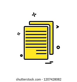 File icon design vector