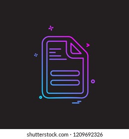 File icon design vector
