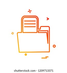 File icon design vector 